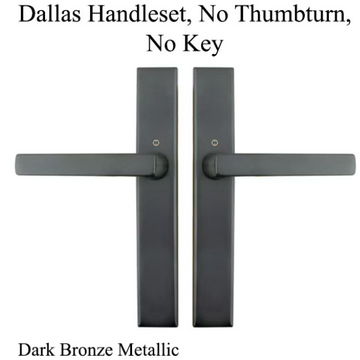 HOPPE MULTIPOINT LOCK HANDLESET -  NO KEY NO THUMBTURN, M1643 / 2161N SET - DALLAS DUMMY PAIRS